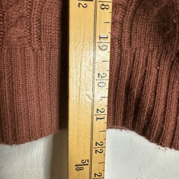 J. Crew Italian Cashmere Womens XXSmall Cable Knit Sweater Dusty Pink Comfort Ca - Picture 5 of 10